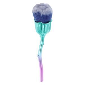 Makeup Flower Shape Powder Brush Blue White